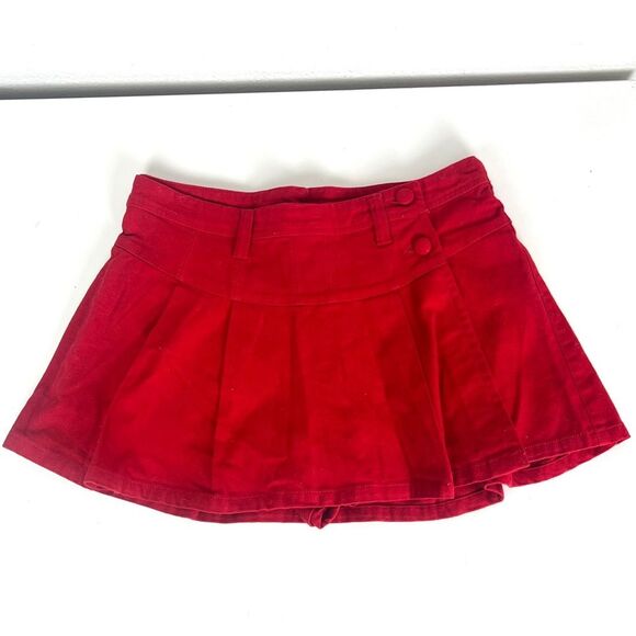 NWT Free People Micro Mini Red Skort Skirt with Shorts - Picture 4 of 7